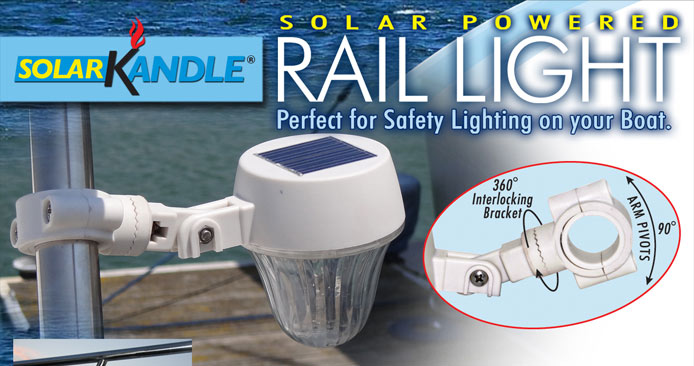 Solar Kandle Rail Light - one of four lights that we offer