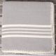 Marmara Imports Turkish Farmer's Stitch Light Grey Throw