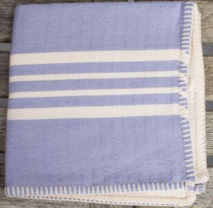 Marmara Imports Turkish Farmer's Stitch Lilac Throw