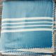 Marmara Imports Turkish Farmer's Stitch Marine Blue Throw
