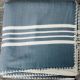 Marmara Imports Turkish Farmer's Stitch Navy Throw
