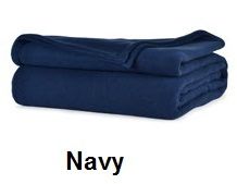 Quahog Bay Universal Fleece V-Berth Navy Fleece Blanket