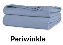 Quahog Bay Universal Fleece V-Berth Periwinkle Fleece Blanket