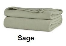 Quahog Bay Universal Fleece V-Berth Sage Fleece Blanket